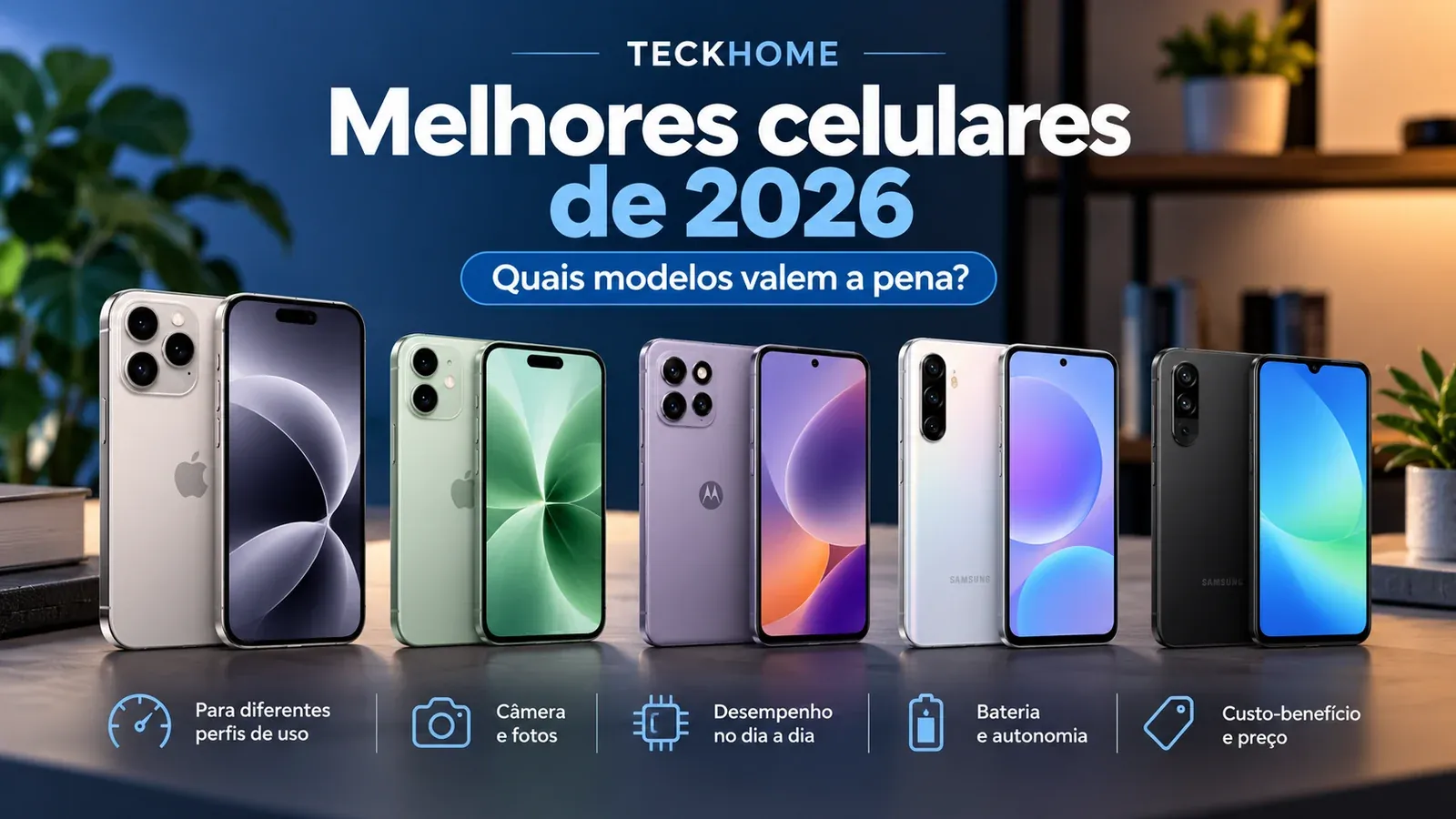 Melhores celulares de 2026 para diferentes perfis de uso